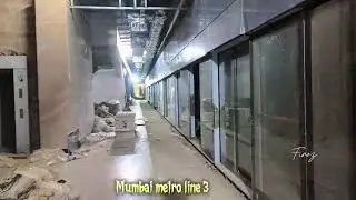 Mumbai metro line -3  Aqua line. Mumbai underground metro station #mumbaimetro #undergroundmetro