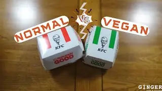 KFC Normal vs Vegan Burger  | Gingerlife&fitness