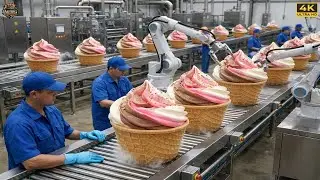 Inside a Modern Ice Cream Factory: From Fresh Milk to Creamy Ice Cream (Full Process)