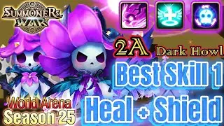 Amazing [Skill 1] Save & Heal dying unit🚑💪  - Dark Howl 2A - Summoners War RTA 魔靈召喚