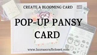 How to make a Pop-Up Pansy Card that blooms when you open it!