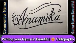 Anamika Name Signature Calligraphy | How to Draw |  #mybloopers #asmr #shorts #tiktok #Anamika