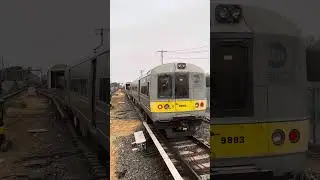 12 Car M3 set leaving Ronkonkoma to access the car wash at Ronkonkoma Rail Yard! (4/10)