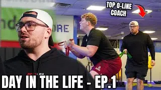 DAY IN THE LIFE OF NEW JERSEY'S TOP O-LINE COACH | EP .1