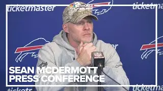 Sean McDermott meets with the media before Tuesday's practice