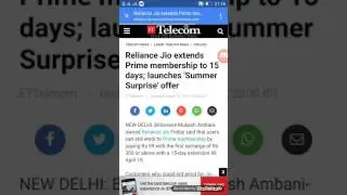 Summer surprise - Jio Prime membership dates extended 15 April 2017