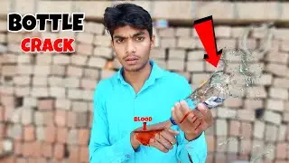 How To Break Glass Bottle From Fingers || Blast Bottle Magic - 100% Real