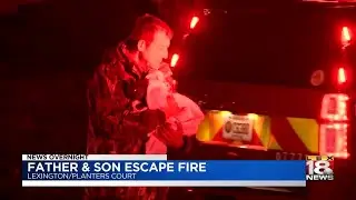 Father & Son Escape Fire