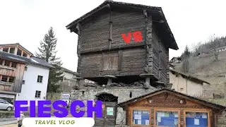 Walking view in Fiesch | Brig | Switzerland | Famous Tourist Attraction