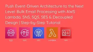 Bulk Email Processing with AWS Lambda, SNS, SQS, SES & Decoupled Design (Event Driven)