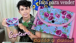 Como Fazer Uma Carteira de Tecido Passo a Passo [Carteira de Tecido fácil para iniciantes ]