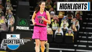Penn State at Iowa | Another Big Night for Caitlin Clark | Feb. 18, 2021 | Highlights