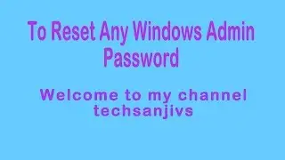 How to crack any windows Admin password using pen drive (in hindi)