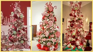 White and Red Christmas Decoration and Trends 2020,Christmas Tree Decoration And Ideas