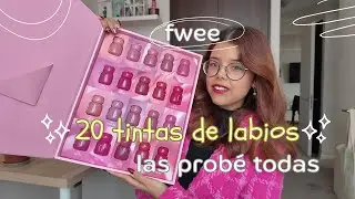 PROBANDO TINTAS de LABIOS: FWEE Pink Obsession Stay Fit Lip Tint 20 SWATCHES 👄💕