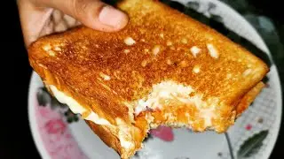 5 Minutes Simple & Quick Bread Sandwich Recipe | Cheese Bread Sandwich