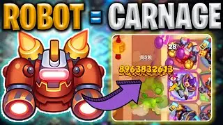 8.96 BILLION Single Hit!? Robot is on Another Level! | Rush Royale