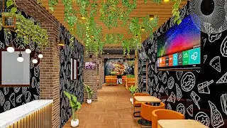 Small Fast Food Shop Design Ideas | Modern Fast Food Restaurant Design