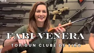 Fabi Venera no Top Gun Clube e Escola de Tiro