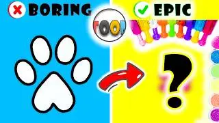 We Made the CUTEST Pink Cat Paw Ever with Glitter! 🐾✨ (So Satisfying & Adorable!)