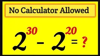 A Nice Olympaids Exponential Trick | No Calculator Allowed 📵