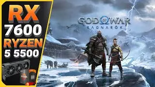 God of War Ragnar&ouml;k na RX 7600 + Ryzen 5 5500 &ndash; RODA BEM em 2026? 🔥