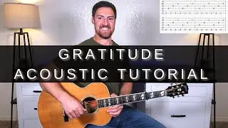 Gratitude Acoustic Guitar Tutorial + TAB! | Brandon Lake