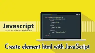 Create element html with javascript | انشاء عنصر بستعمال جافا سكريبت