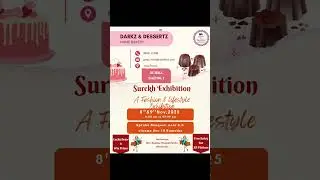 Exhibition alert #exhibition #exhibitionalert #darkzndessertz  #chocolate #cakes #shorts #viralplzz