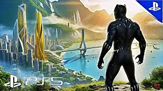(PS5) MARVEL-AVENGERS: PANTERA NEGRA | A BATALHA DE WAKANDA! | GR&Aacute;FICOS ULTRA REALISTA 4K 60FPS