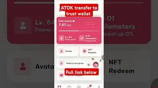 How to transfer Atok Token to Trust Wallet #shorts