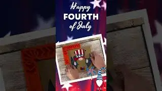 4th Of July Svg Shadow Box, Patriotic Gnome 3D Layered Shadowbox