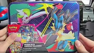 Открытие жестяной коробки для ланча Pok&eacute;mon осенью 2025 года.