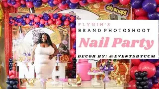 The Best Nail Tech Ever + The Best Nail Party You Have Ever Seen with Nail Cake ! Fly Nih's Shoot!