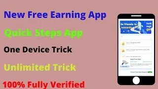 😱New Earning App|| Quick Steps  App earning trick video||Quick Steps App in 2021||