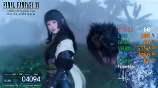 GeForce GTX 1660 -- Intel Core i5-3470 -- FINAL FANTASY XV FFXV Benchmark