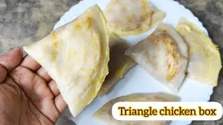 Must try.Evening snacks.triangle chicken box #Amies Kitchen#