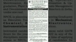 NPCIL recruitment through gate rank2020/2021/2022
