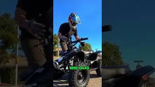 Mini quad goes crazy 😂 #miniquad #dirtbike #fyp