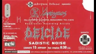 Deicide Live at &Upsilon;&delta;&rho;ό&gamma;&epsilon;&iota;&omicron;&sigmaf;, Thessaloniki, Greece 15 April 2000