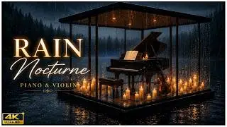 Relaxing Piano Music with Rain & Candle Ambience | Sleep, Study & Relax