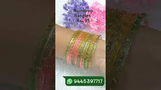 Rainbow bangles #raindrop bangles #trending designs #shots