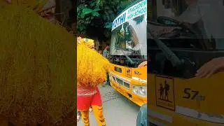 Jagtial Peddapulli on School Bus 🚌| Full Masti & Desi Vibes 😂 #shorts #viral #kids #school #ytshorts