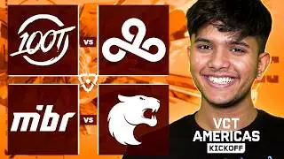🔴 100T VS C9 | MIBR VS FURIA | VCT AMERICAS KICKOFF #VCTWatchParty
