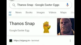 Play Google thanos snap effect - elgooG