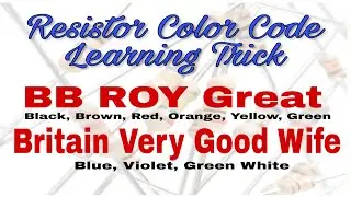 Trick for Resistor Color Code | Very Simplest method | Lecture 2