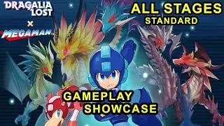Dragalia Lost x Megaman - Megaman: Chaos Protocol ALL STAGES Standard Gameplay Showcase
