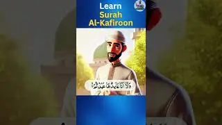 Learn Surah Al-Kafiroon for Kids #surahalkafiroon #shortsurahsforkids #shorts #noorsparkkids