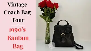Vintage Coach Bag Tour | 1990's Bantam Backpack Bag | Cristina Moda Vintage Shop