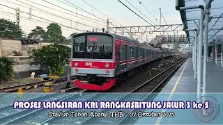 [HD] Begini Proses Langsiran KRL Green Line di Stasiun Tanah Abang Baru (THB) | KAI